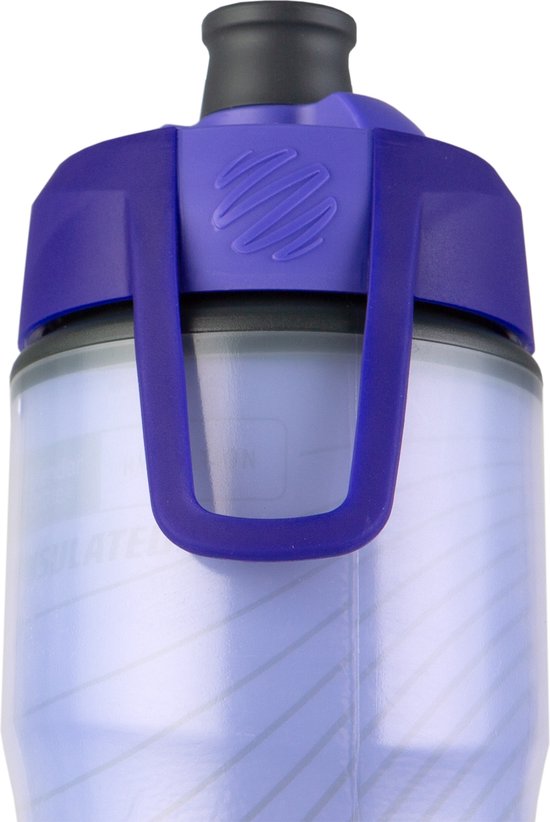 BLENDERBOTTLE - Violet - 710ml INSULATED Hydration / water Halex Sports bidon - Speciale wielrenbidon met uniek mondstuk. Drink vanuit iedere richting. van BLENDERBOTTLE — afbeelding 2