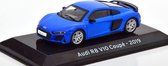 Audi R8 V10 Coupe 2019 Blauw Metallic 1-43 Altaya Supercars Collection