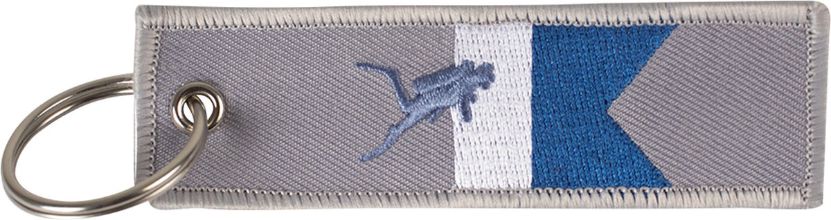 Procean sleutelhanger duikvlag met duiker