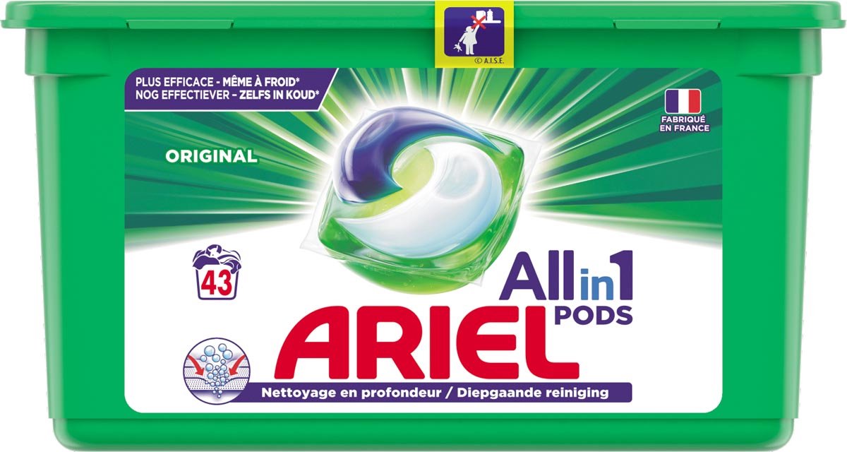 ARIEL Allin1 Pods +Ultra Lessive en capsules - 50 Lavages