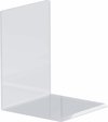 Maul Boekensteunen Acryl, 1 paar, 10 x 10 x 13 cm transparant