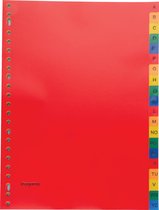 Pergamy tabbladen, ft A4, 23-gaatsperforatie, PP, geassorteerde kleuren, A-Z 30 stuks