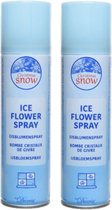 2x stuks milieuvriendelijke ijsbloemspray 150 ml - Ijsbloem spray ECO