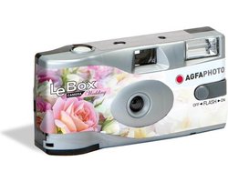 Bruiloft/huwelijk wegwerp camera - 10x - met flitser - en 27 kleuren fotos - Vrijgezellenfeest weggooi fototoestel