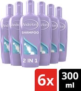 Andrelon Shampoo - Classic 2-in-1 - Meloen & Aloe Vera - Voordeelverpakking 6 x 300 ml