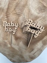 Cupcake topper Baby boy - Babyshower - Gender reveal- Geboorte
