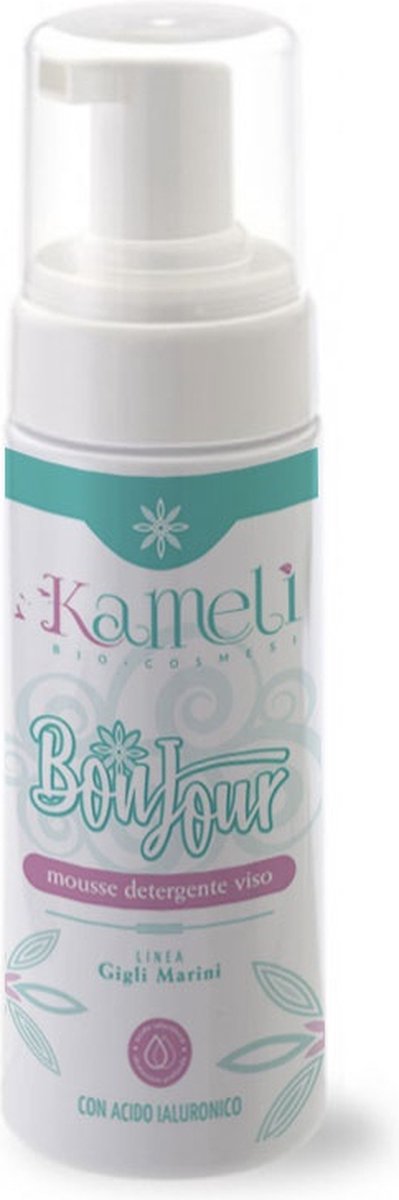Kamelì Bonjour Mousse - Biologische Gezichtsreiniger met Hyaluronzuur 150 ml - voor elk huidtype