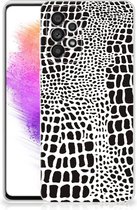 Beschermhoesje Geschikt voor Samsung Galaxy A73 5G Smartphone hoesje Slangenprint