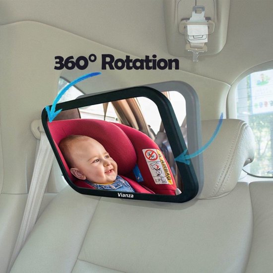 Vianza 360° Verstelbare Autospiegel Baby Achteruitkijk Spiegel  Verstelbaar | bol
