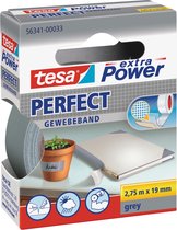 Tesa extra Power Perfect, ft 19 mm x 2,75 m, grijs 10 stuks