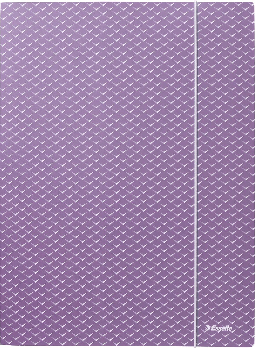Esselte Colour'Breeze Kartonnen A4 3-Klepsmap - Lavendel - 3 Stuks