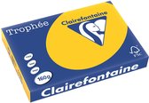 Clairefontaine Trophée Intens, gekleurd papier, A3, 160 g, 250 vel, zonnebloemgeel 4 stuks