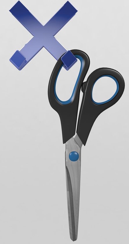 Dahle Magneet Mega Magnet Cross XL , blau, 90 x 90 mm, incl. 2 Haken (b x h) 90 mm x 90 mm Blauw 1 stuk(s) 76-95550-14820