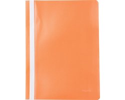 Pergamy snelhechtmap, ft A4, PP, pak van 5 stuks, oranje