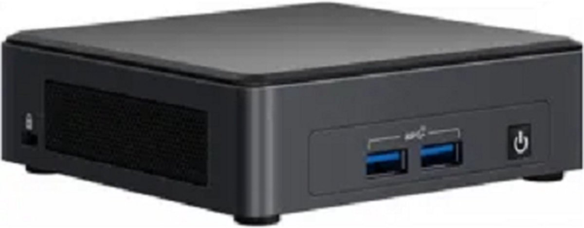 Intel Next Unit of Computing 11 Essential Kit - NUC11ATKC4 Barebone - mini-PC - 1 x Celeron N5105 2 GHz - RAM 0 GB - UHD Graphics - GigE - WLAN: 802.11abgnac, Bluetooth 5.0