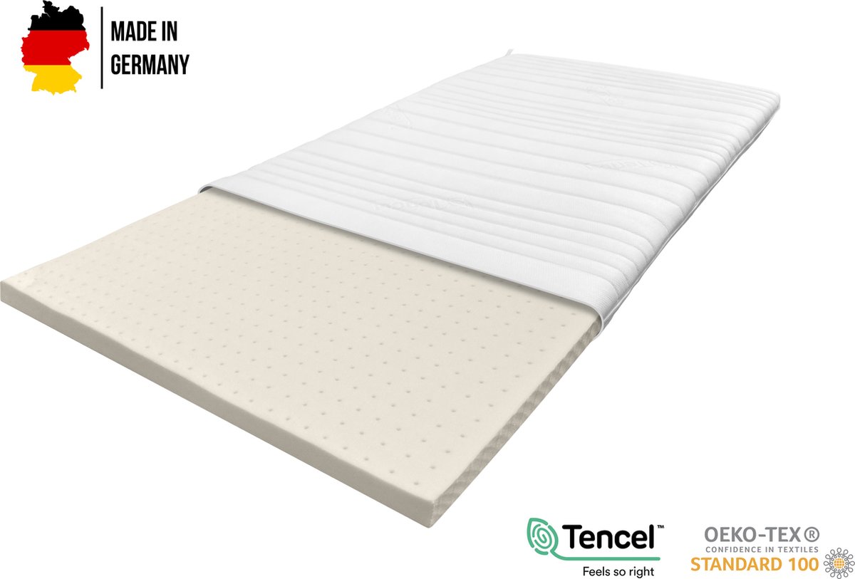 Boxspring Xpert Topper - Premium Topdekmatras - Latex topper - 120x210 - 6 cm dik