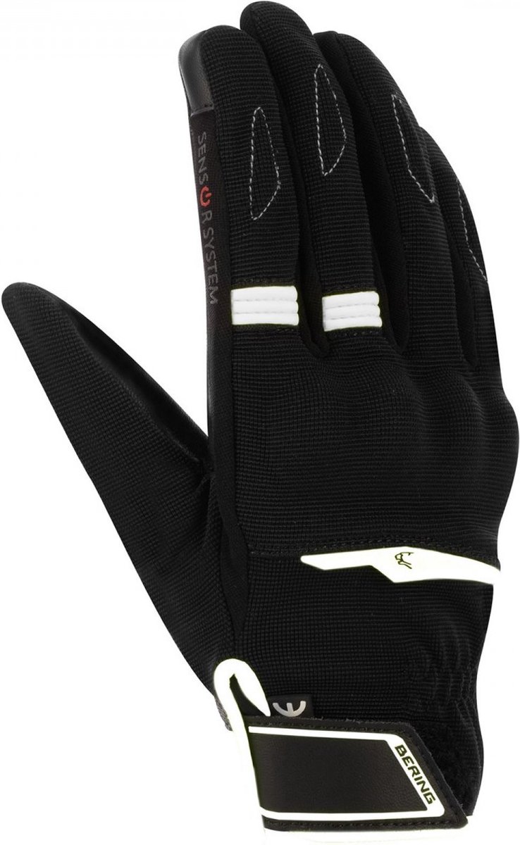 Bering Gloves Fletcher Evo Black White T13 - Maat T13 - Handschoen