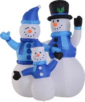 Bonhomme de neige gonflable - Bonhomme de neige - Bonhomme de neige - Famille - Décorations de Noël de Noël - Éclairage de Noël à l' extérieur - Éclairage de Noël - 120 cm
