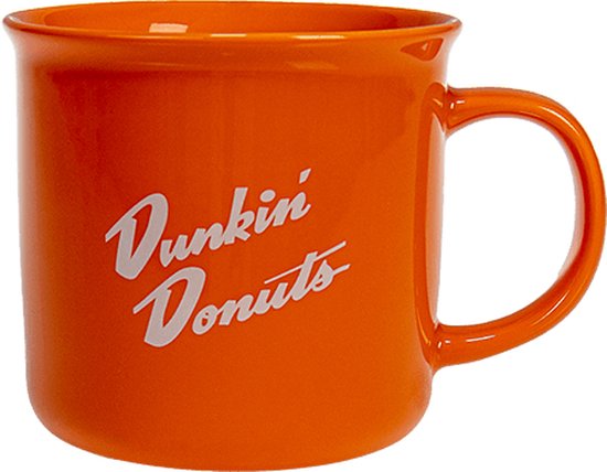 Dunkin' Retro Mok Bekers –Oranje – Koffiemok – Porselein