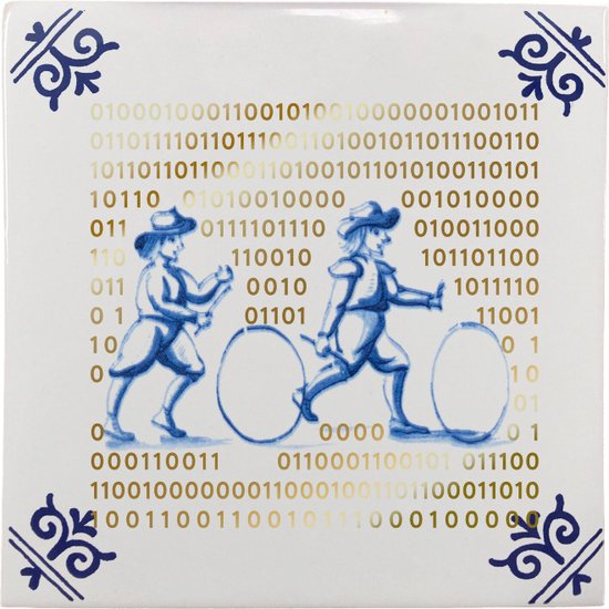 Royal Delft Goldie Tiles Big Data