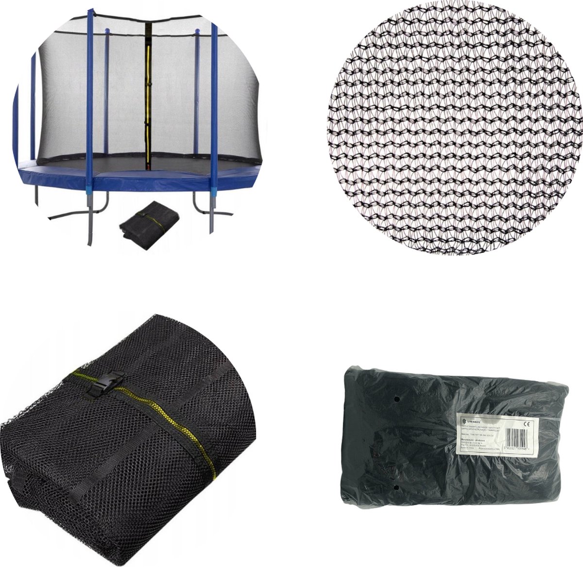 Springos Veiligheidsnet trampoline | geschikt voor 8 palen | Ø305 cm – foto 2