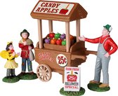 Lemax - Candy Apple Cart, Set Of 5 - Kersthuisjes & Kerstdorpen
