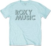Roxy Music - Disco Logo Heren T-shirt - L - Blauw