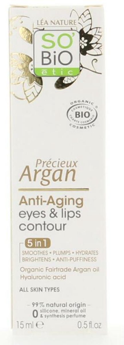 SO'BiO étic Eye And Lip Contour Anti Age Precieux Argan