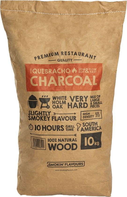 Smokin' Flavours - Quebracho Houtskool - 10 KG