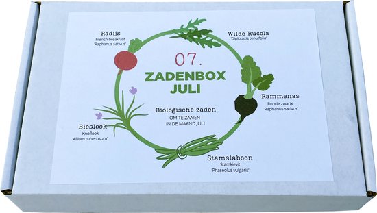 adverteren Symposium voormalig Moestuinbox Juli - zaden pakket - biologische zaden - 5 verschillende moestuin  zaden... | bol.com