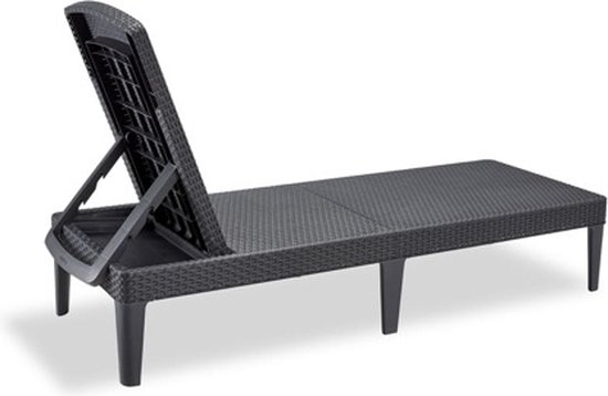 Allibert Jaipur Ligbed - 187,5x58x29cm - Grafiet van Merkloos — afbeelding 2