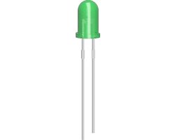 Foto: Otronic 10x led diode 5mm groen 3v