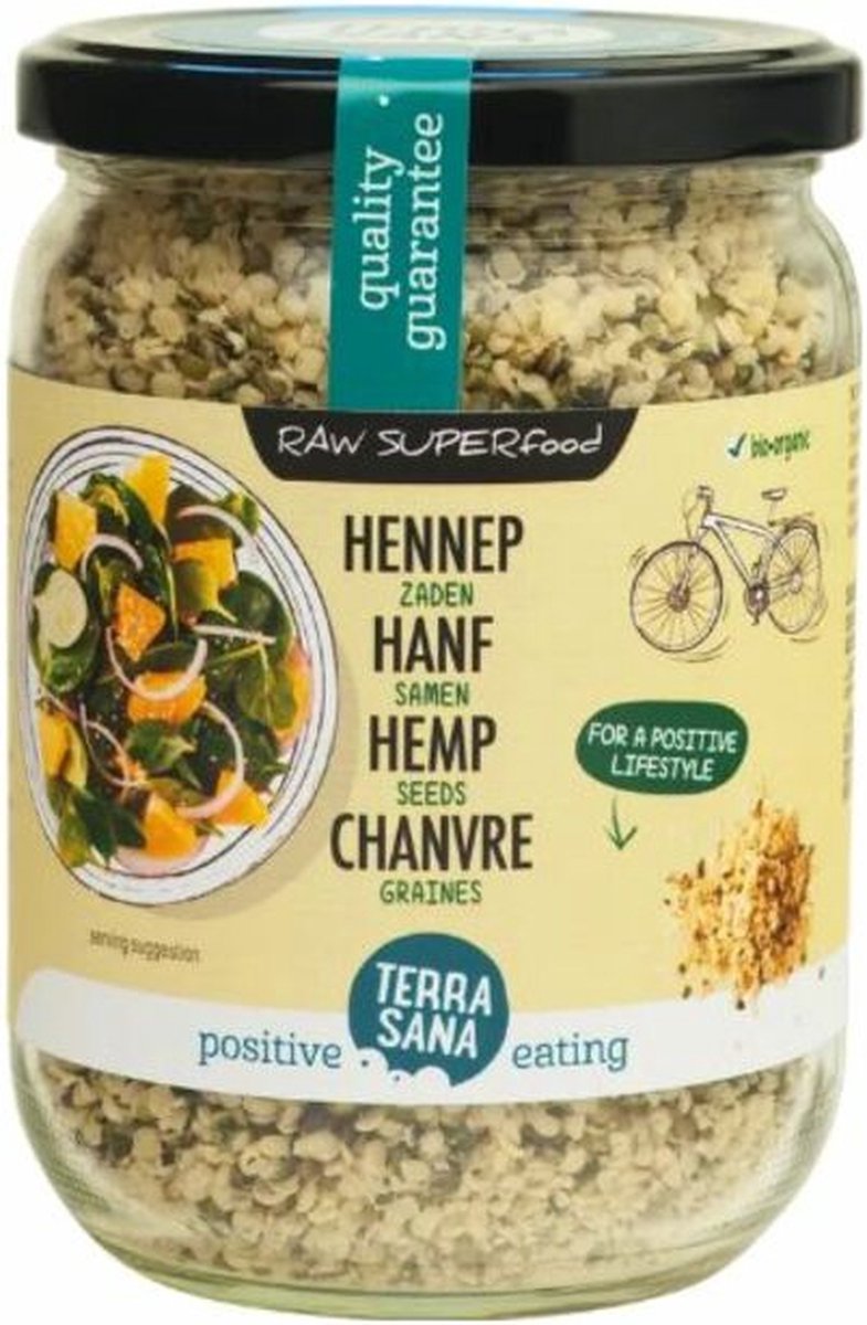 Goedkoopste Terrasana Hennepzaad raw - 275 gram - Voedingssupplement