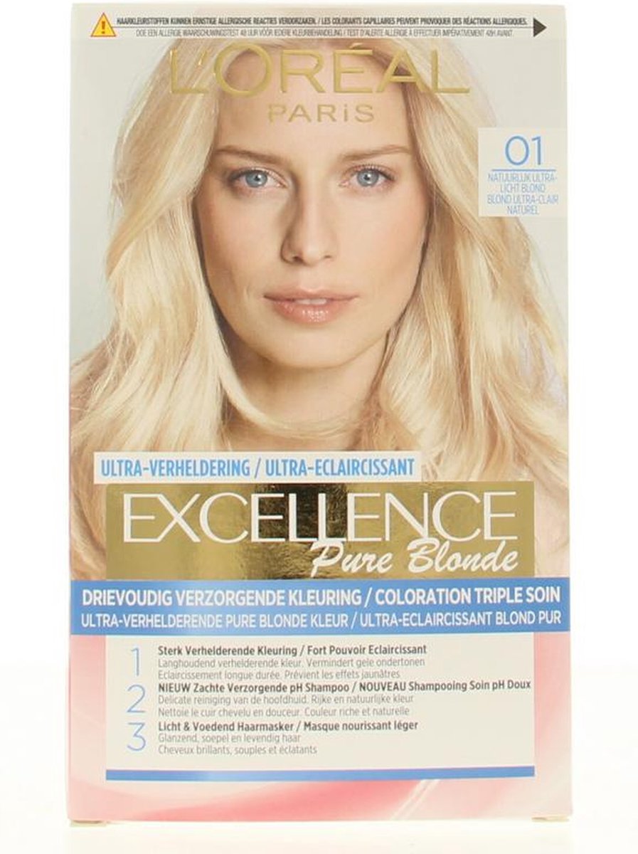 L'Oréal Paris Excellence Crème 01 - Licht Natuurlijk Blond - Haarverf | bol.com