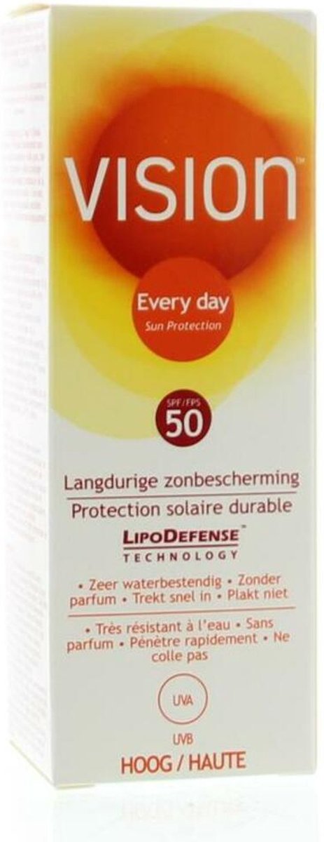 Vision Every Day Sun Protection Zonnebrand - SPF 50 - 45 ml - Vision