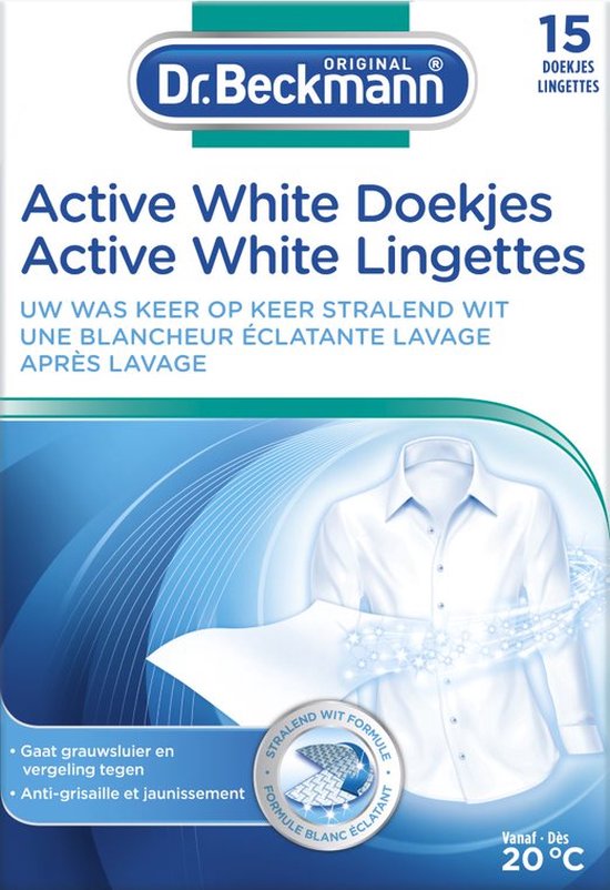 Dr. Beckmann Active White Sheets - 15 stuks - Dr. Beckmann