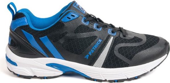 Chaussures de course Patrick Speed - Zwart / Royal / Wit | Taille: 30