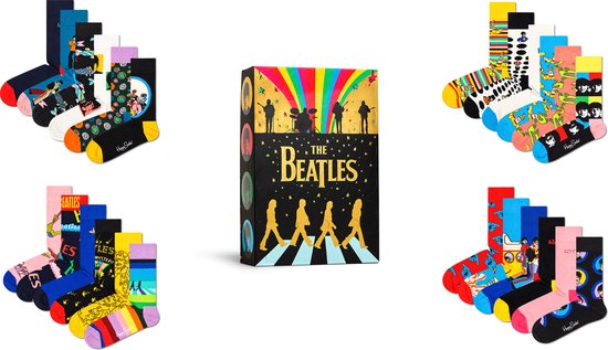 Happy Socks XBEA41-0200 Set cadeau de 24 coffrets The Beatles Collector - Taille 36-40