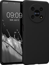 kwmobile telefoonhoesje geschikt voor Honor Magic4 Lite (5G) - Hoesje voor smartphone - Precisie camera uitsnede - In mat zwart