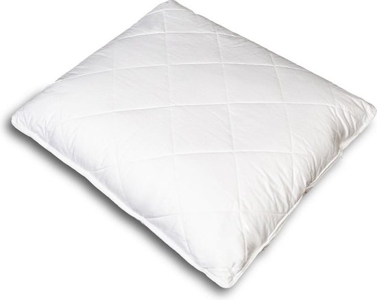 Softimi Gewatteerd premium kussen, anti-allergisch, anti-mijt, geurloos direct te gebruiken, met hardheidsinstelling (set van 2, 80 x 80 cm