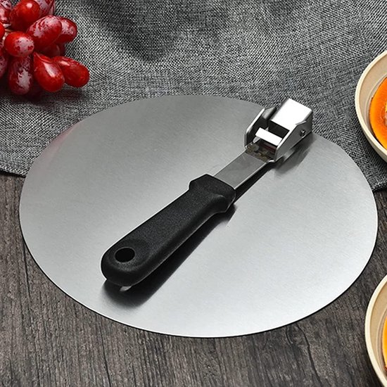 Houten pizza snijder met RVS handvat | Groothandel