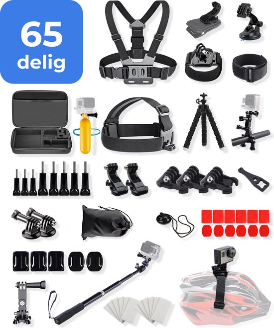 Actioncamera Accessoire Set 65 in 1 geschikt voor GoPro - GoPro Accessoires  Set 
