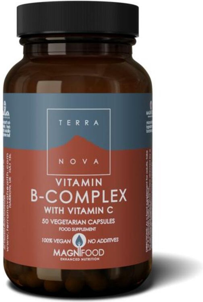 Terranova B Complex vitamine C Inhoud: 50 vcaps