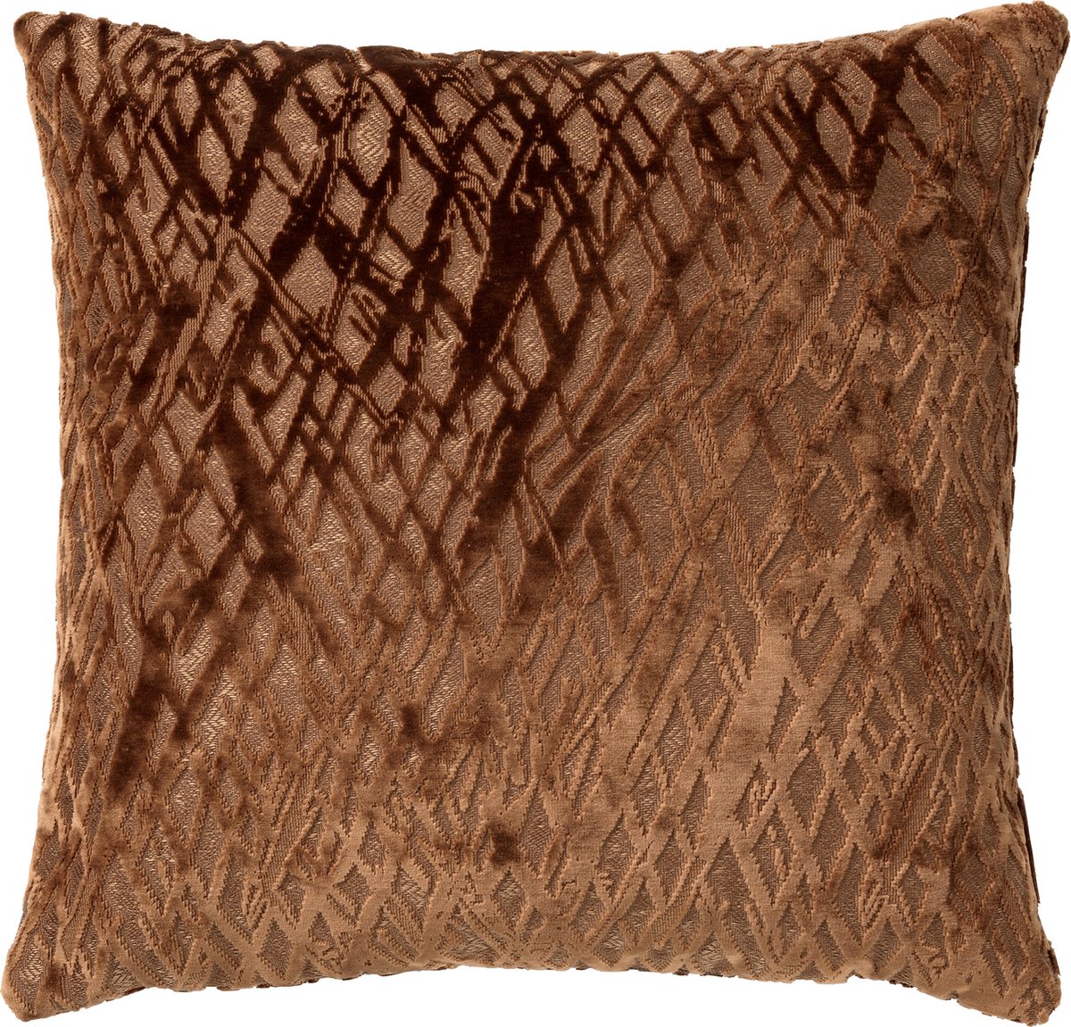 NICOLA | sierkussen 45x45 cm | Tobacco Brown | bruin | Hoii | met duurzame kussenvulling
