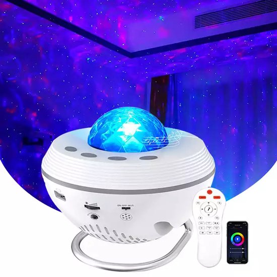 Projector met Sterrenhemel - nachtlamp - geschikt voor een sfeervolle