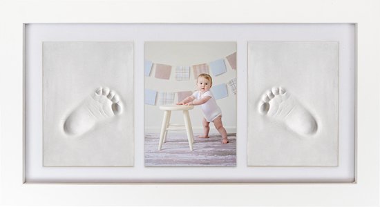 Frummel Fotolijst Baby (33 x 18 cm) - Klei Afdruk (Gipsafdruk baby)