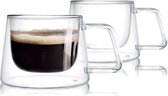 Koffie- & theekop 250ml - 2-delige set - Dubbelwandig