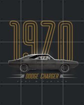 IXXI Dodge Charger 1970 - Wanddecoratie - 100 x 80 cm