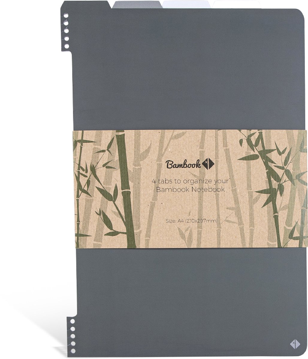 Bambook A4 Tabbladen: organiseer je Bambook notitieboek met herbruikbare tabbladen