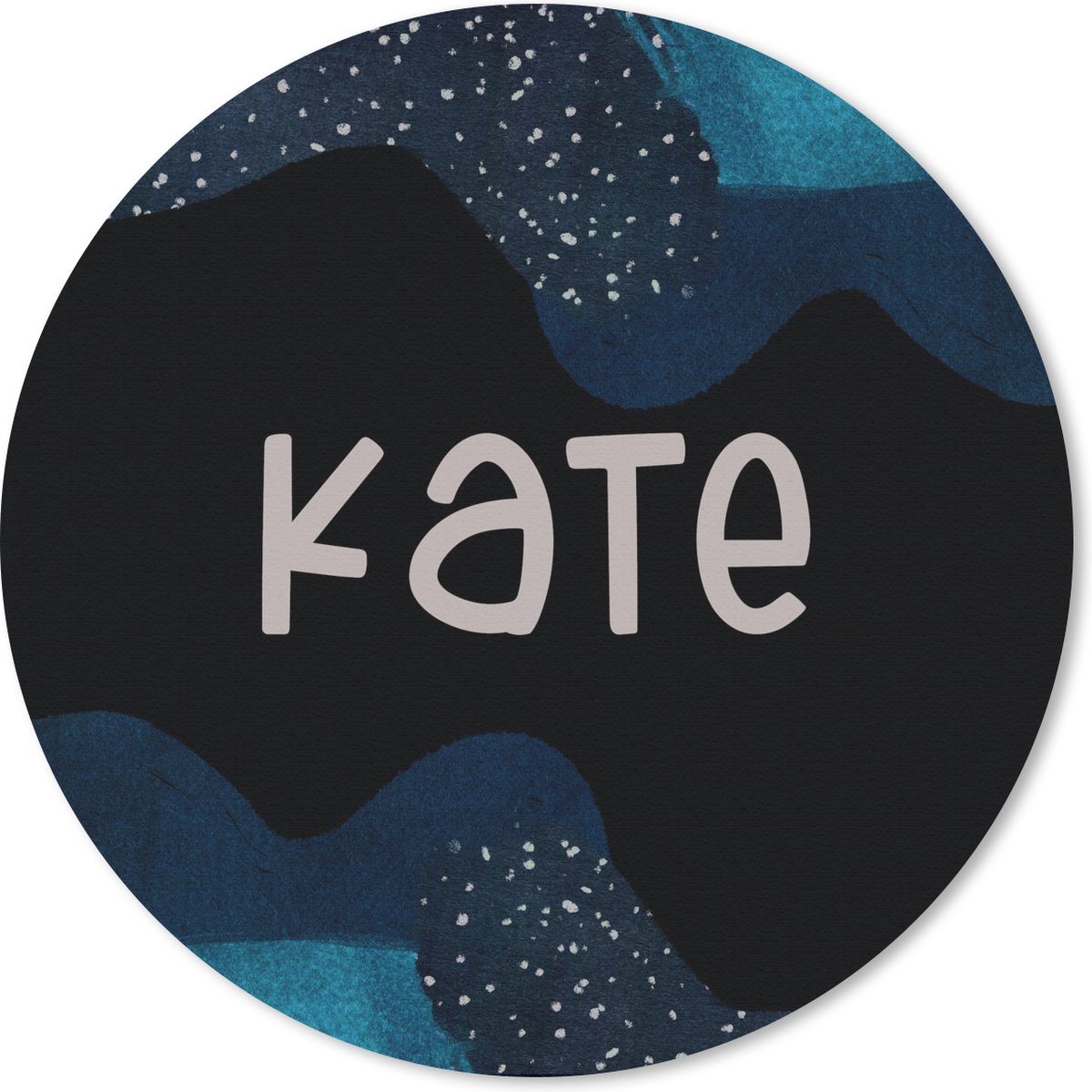 Muismat rond 50x50 cm - Mousepad Kate - Pastel - Meisje - Ronde muismatten